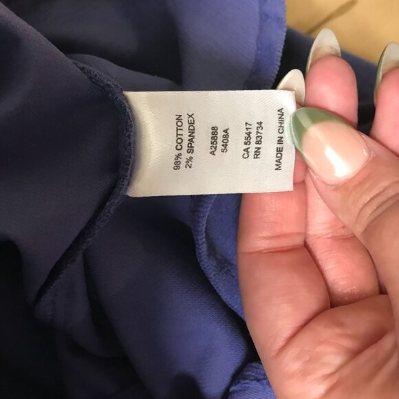 APPLESEED'S - WOMENS PETITE XL -BLUE LONG SLEEVE BUTTON COLLARED SHIRT - Picture 8 of 9